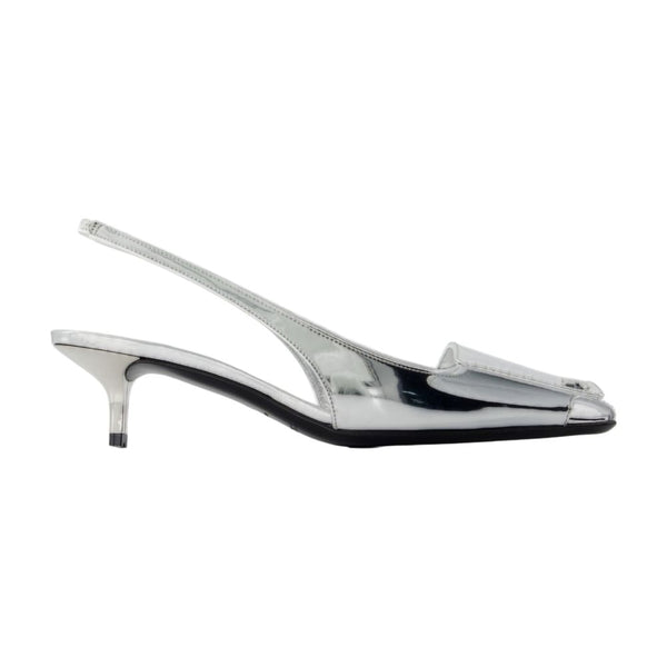 Courreges Synthetic kitten heel in silver