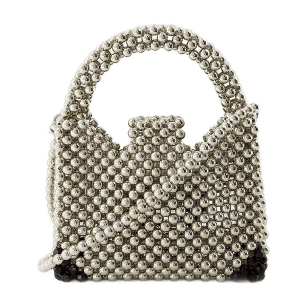 Germanier Metal beads handbag in silver