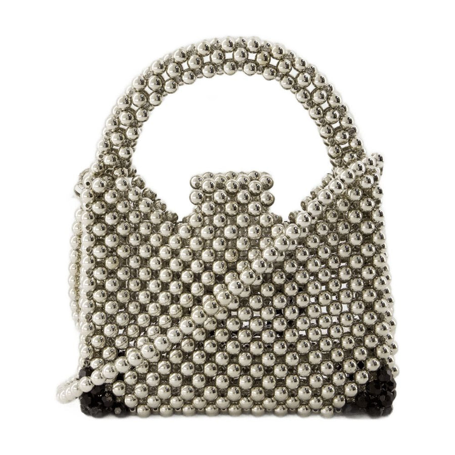 Germanier Metal beads handbag in silver