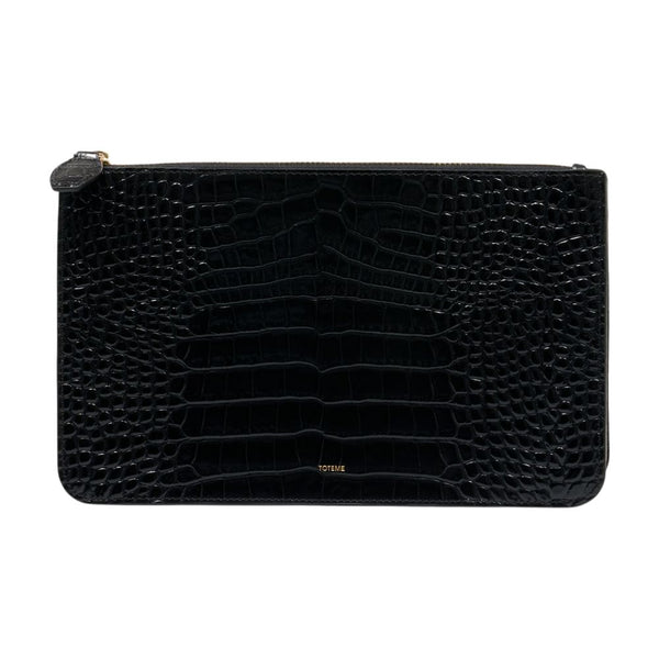 Toteme Calfskin wallet in black