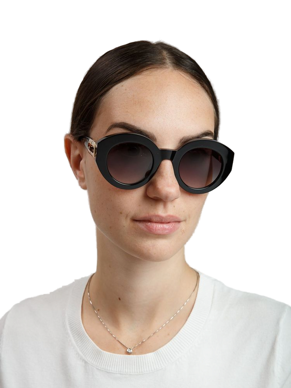 Furla SFU987 Acetate frame sunglasses in black