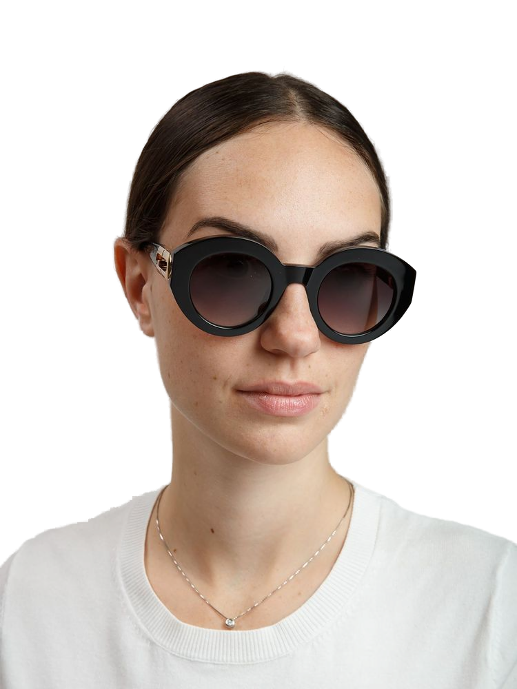 Furla SFU987 Acetate frame sunglasses in black