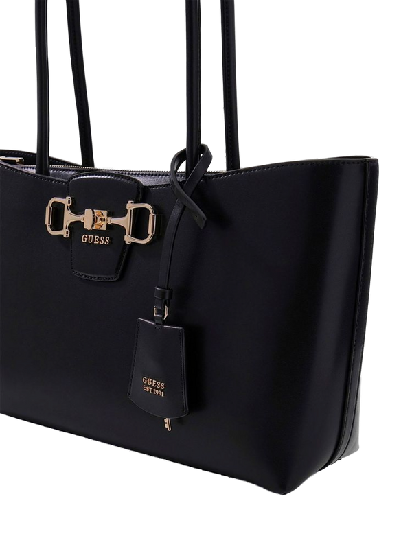 Guess 100% Polyurethane tote bag in black