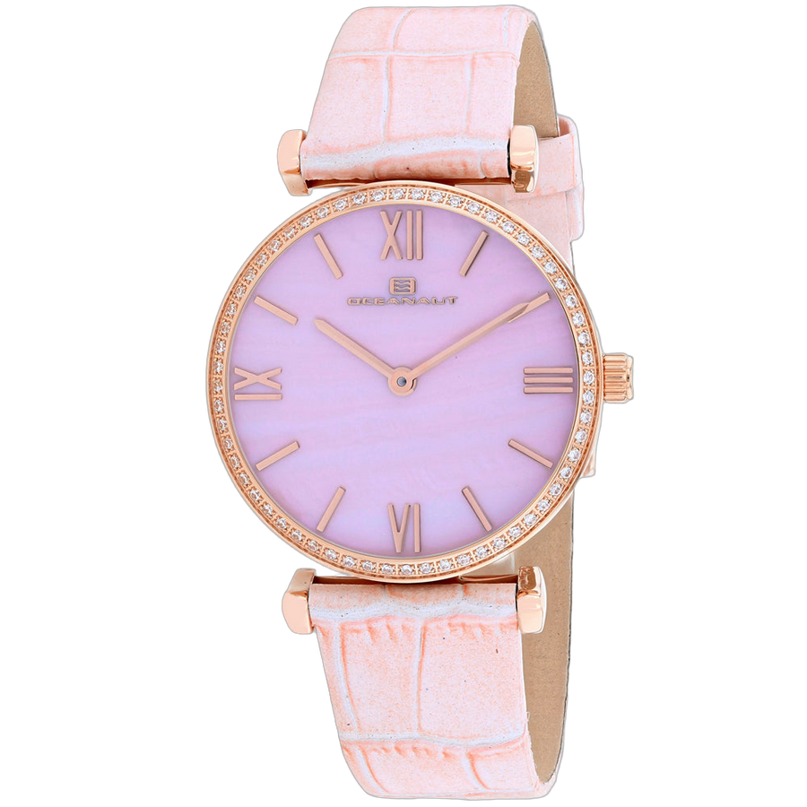 Oceanaut Stainless steel case watch in pink
