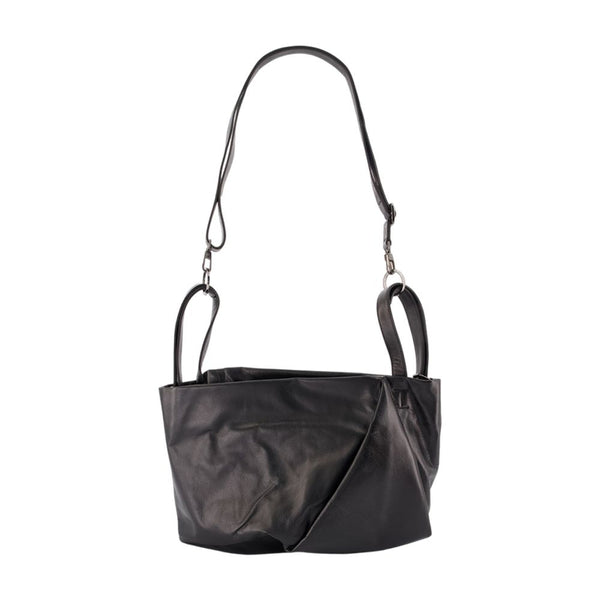 Tulip M Shoulder Bag - Yohji Yamamoto Leather Black Cowhide / Crossbodies