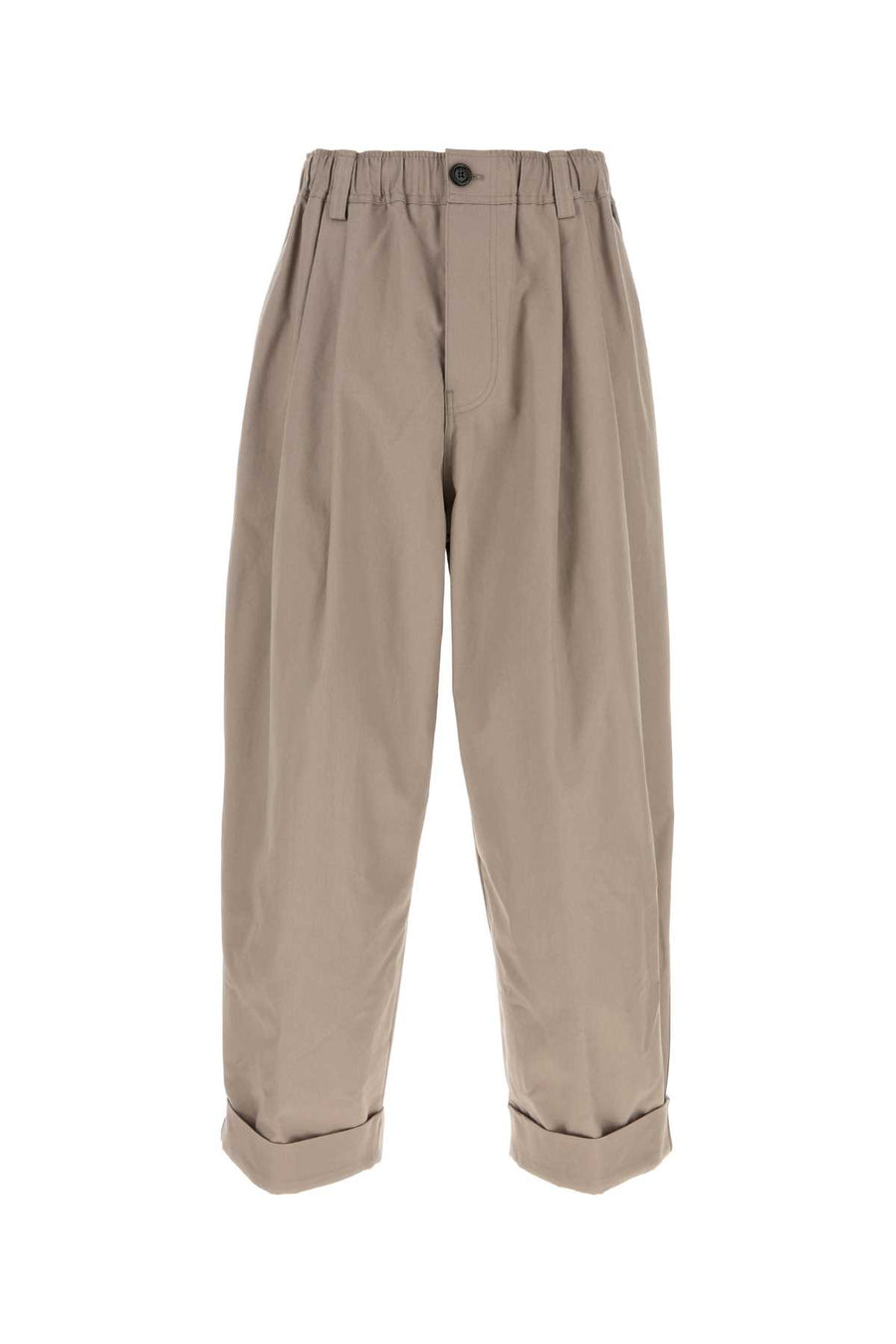 Marni 100% Cotton Woven trousers in beige