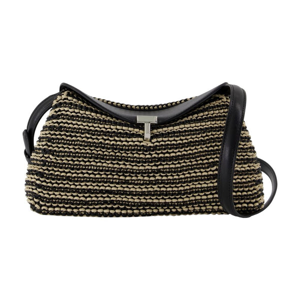 Toteme calfskin shoulder bag in black