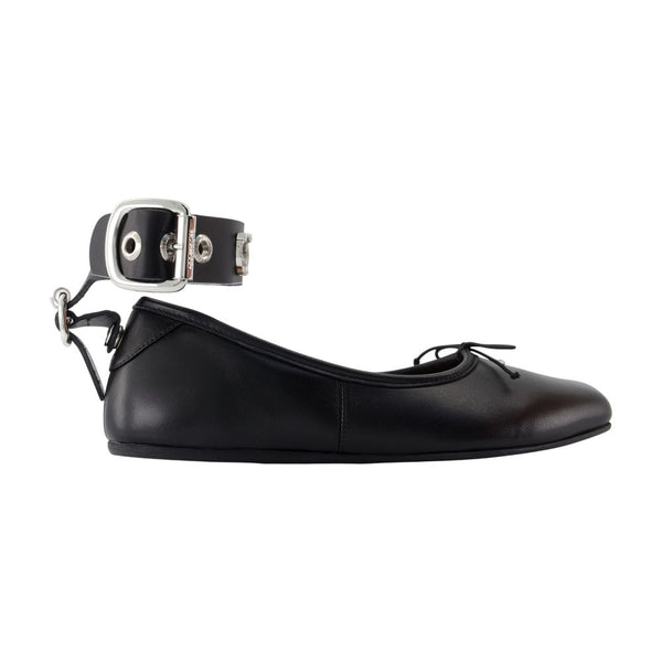 Vivienne Westwood calfskin flat in black