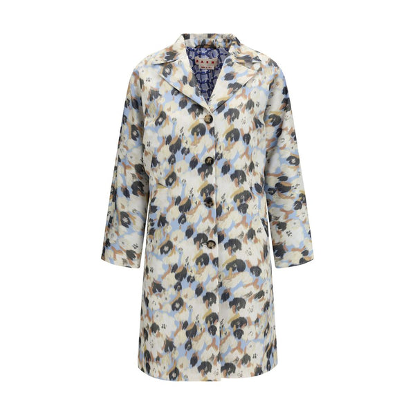 Multicolor Polyester Coat Clothing