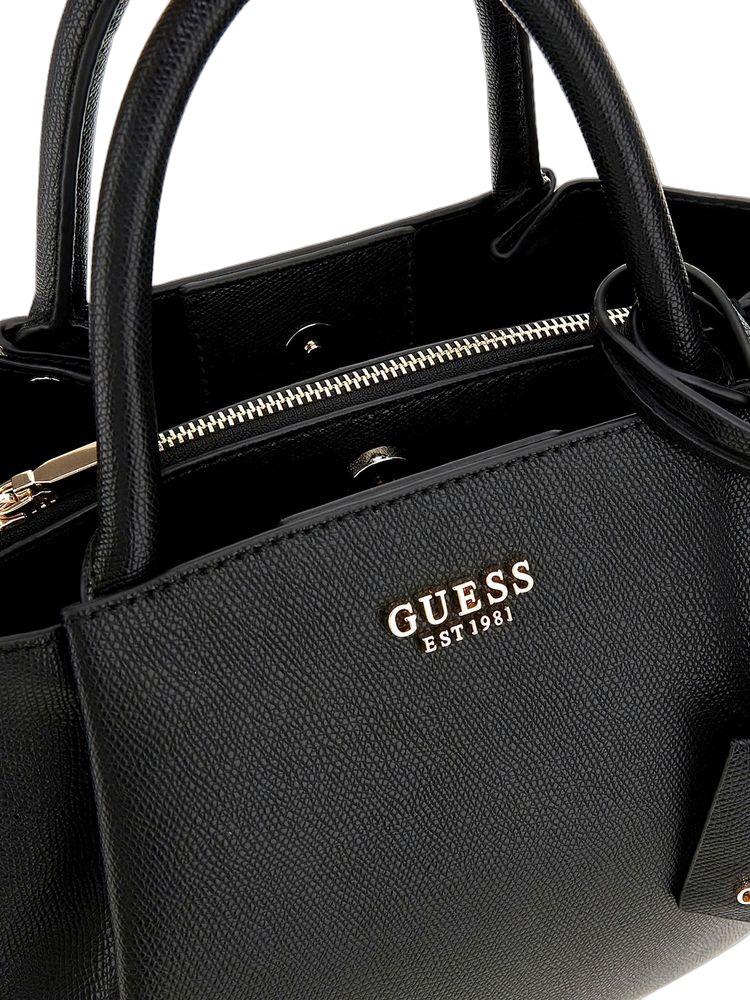 Guess 100% Polyurethane top handle bag in black