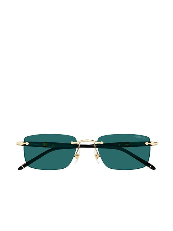Montblanc MB0344S Metal frame sunglasses in green