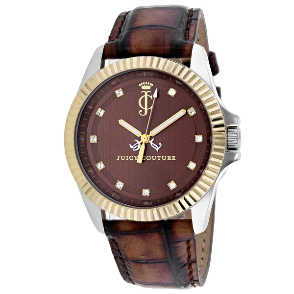 Juicy Couture Stainless steel case watch in brown