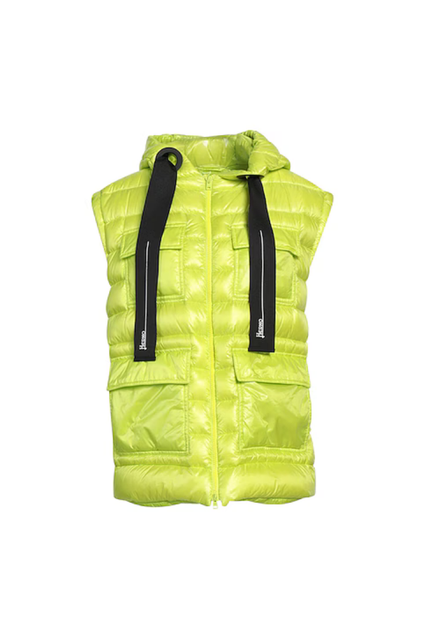 Herno 100% PA (Polyamide/Nylon) vest in yellow