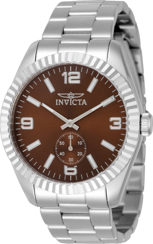 Invicta Stainless steel case watch in brown
