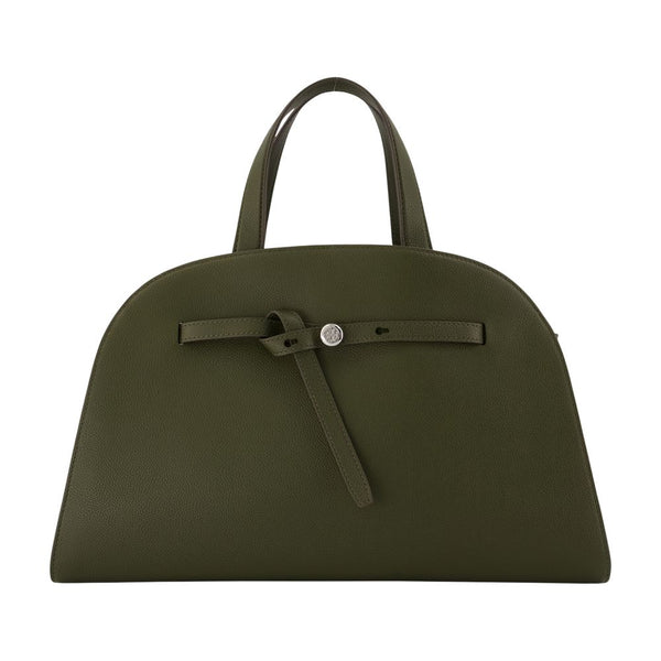 Romy Bauletto Handbag - Tory Burch Leather Khaki Calfskin Bags / Handbags-purses