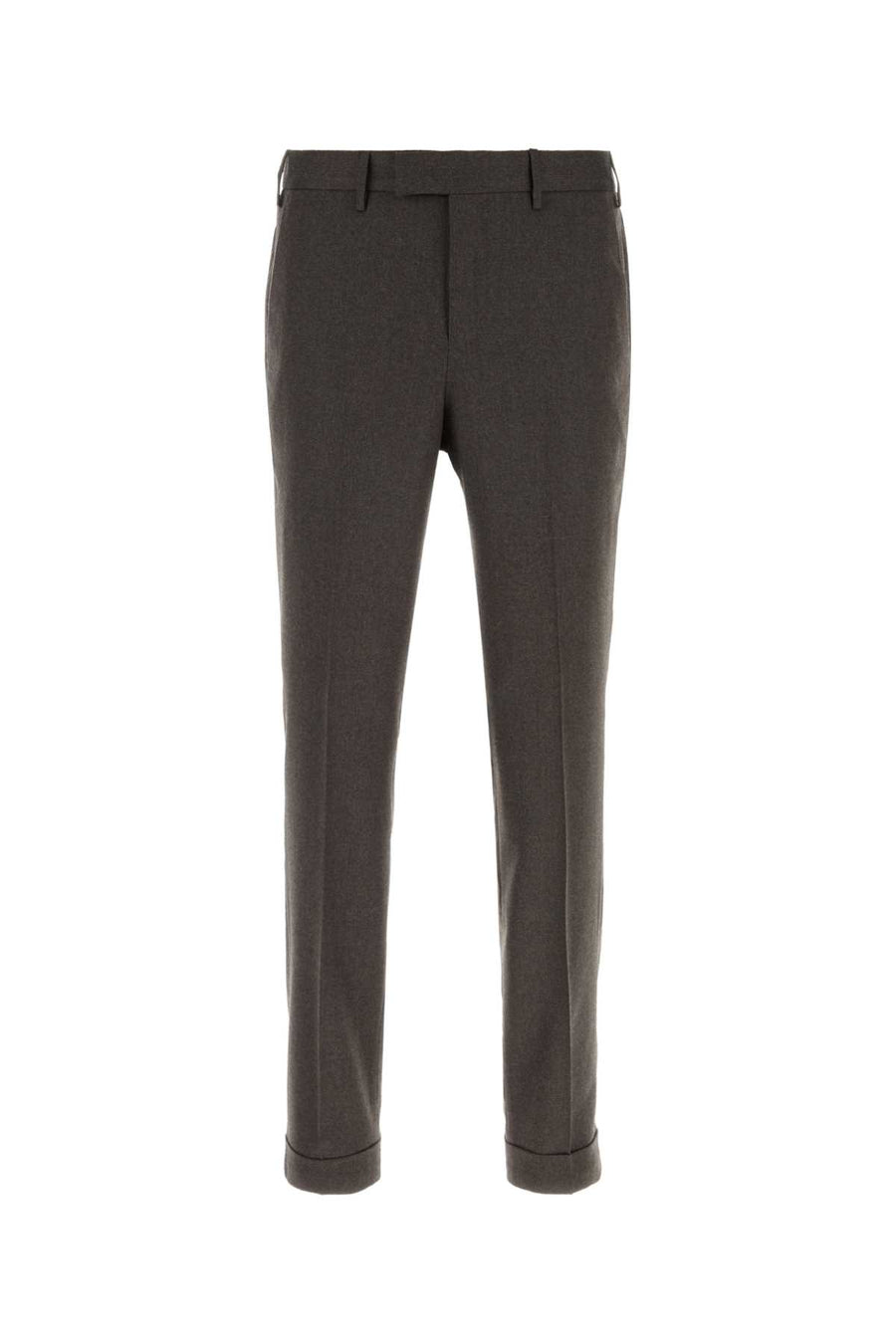Brown Stretch Wool Pant Marronemedio Pantaloni