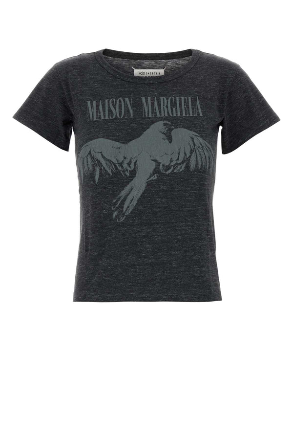 Charcoal Cotton T-Shirt Darkgreymelange Exterior