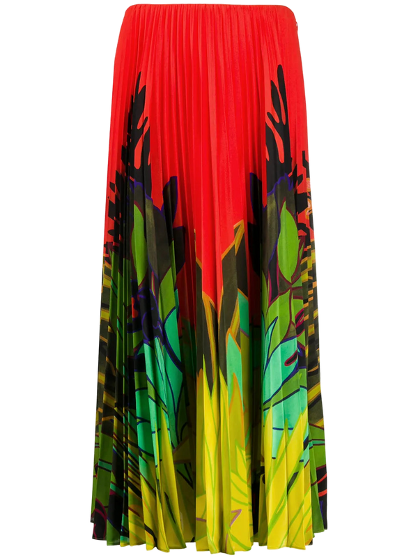 Valentino Silk skirt in red