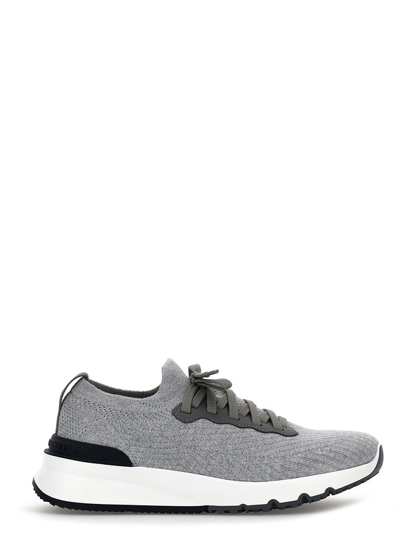 Brunello Cucinelli 100% Cotton sneaker in gray