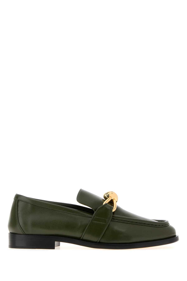 Bottega Veneta Exterior: 100% Leather loafer in green