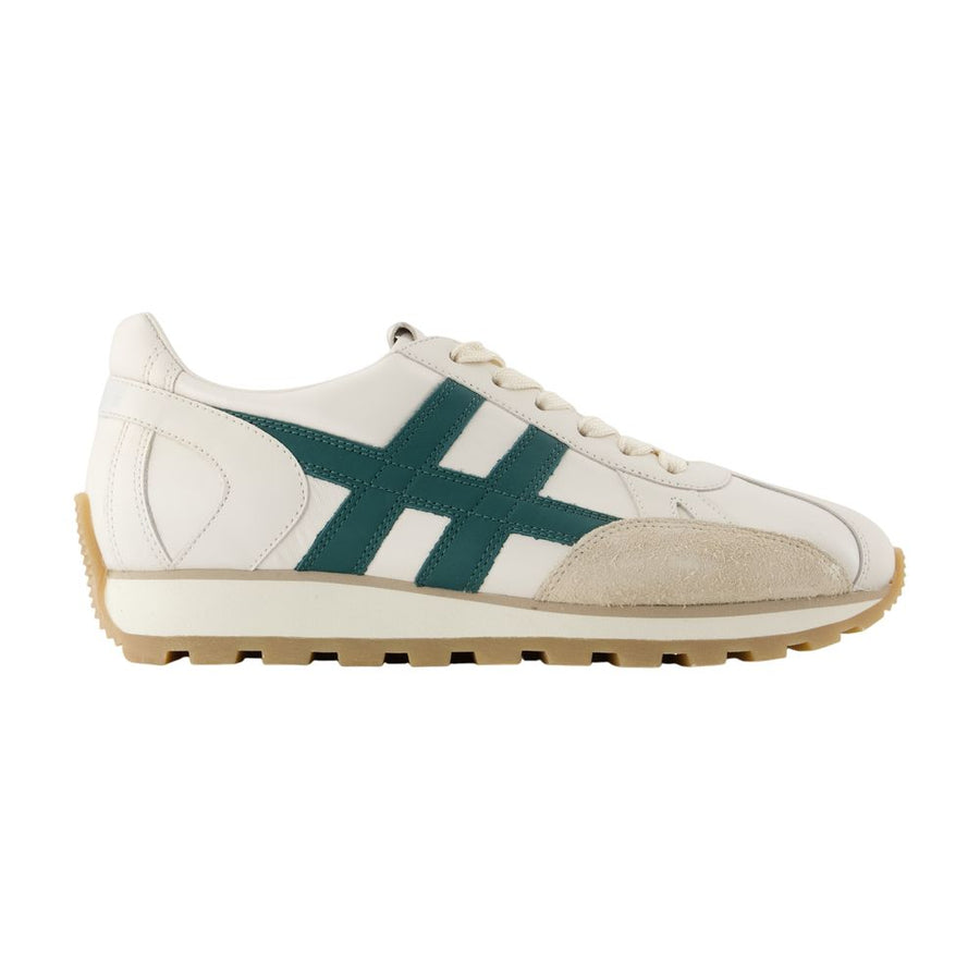 Hogan calfskin sneaker in beige