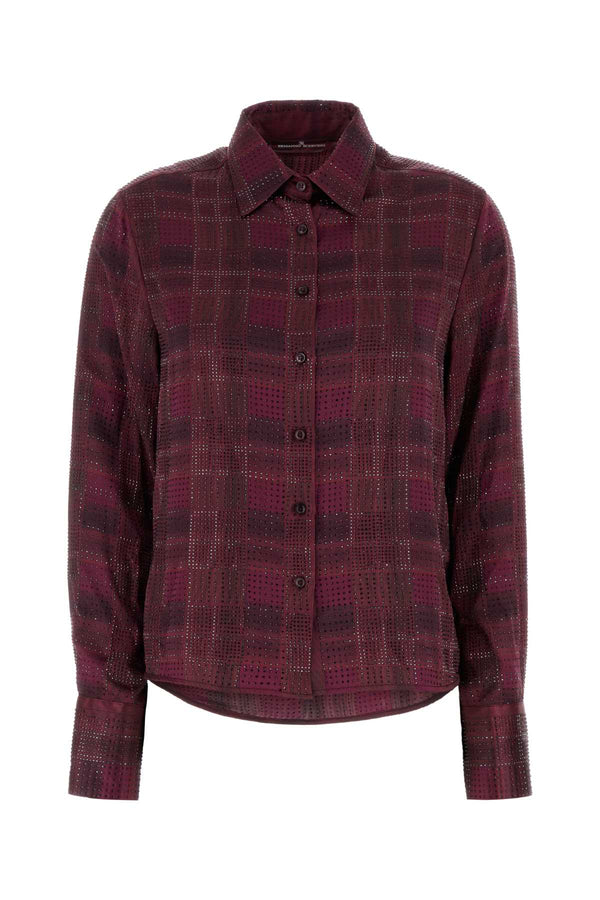 Camicia Strass Bordeaux Camicie