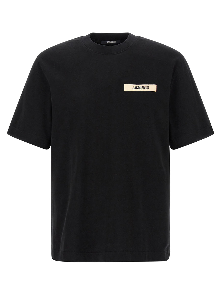Jacquemus 100% cotton t-shirt in black