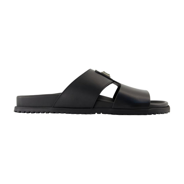 Dolce&Gabbana calfskin slide in black
