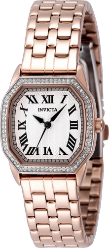 Invicta Stainless steel case and bracelet watch in rose gold