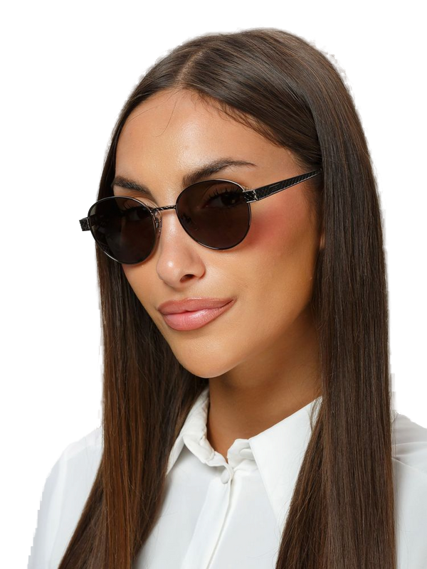 Just Cavalli SJC181 Stainless Steel frame sunglasses in brown