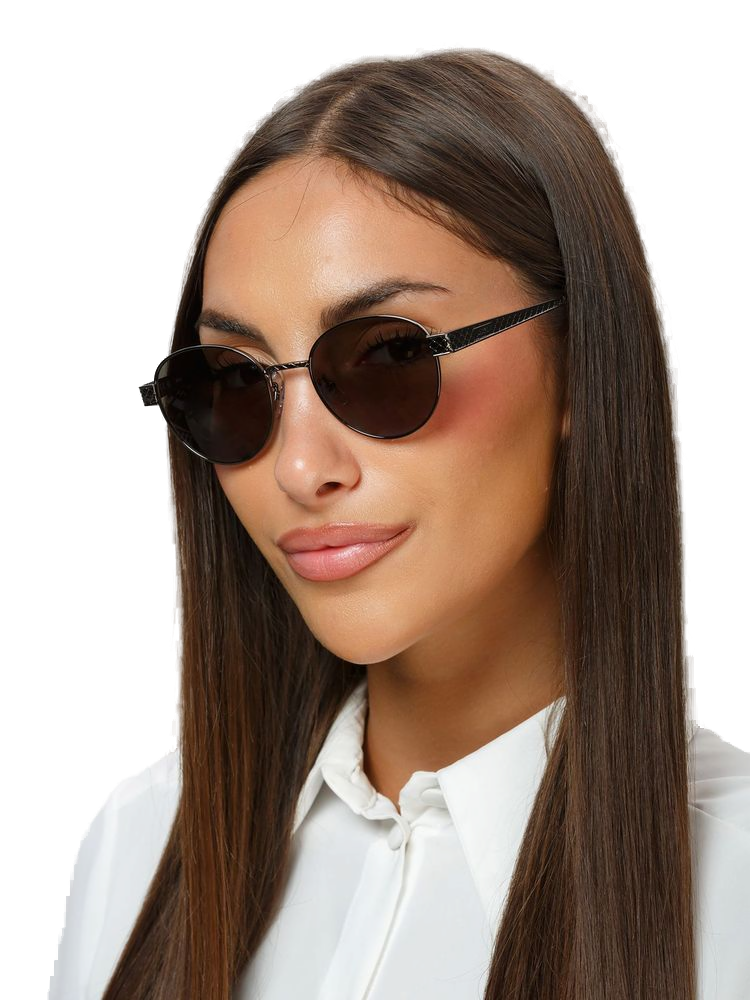 Just Cavalli SJC181 Stainless Steel frame sunglasses in brown