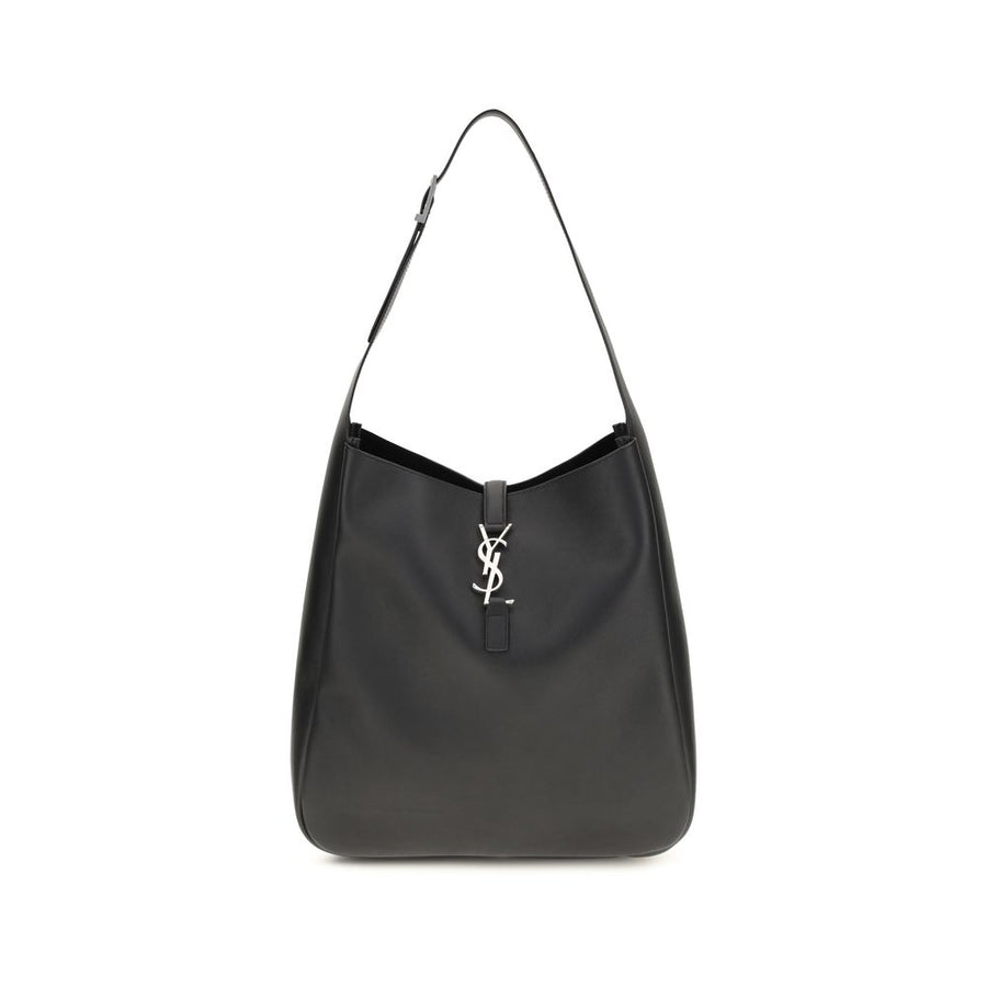 Saint Laurent 100% Calf Leather Bos Taurus; suede lining shoulder bag in black