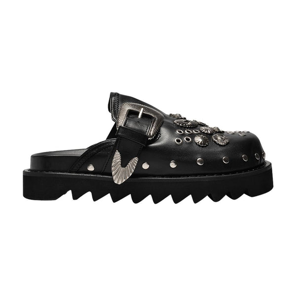 Toga Pulla cowhide mule in black