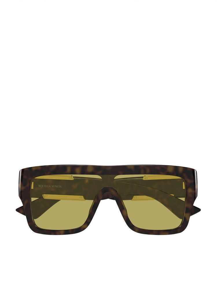 Bottega Veneta BV1451S Bio Injection plastic frame sunglasses in brown