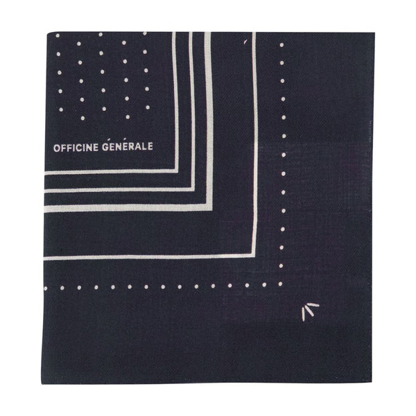 85x85 Scarf - Officine Generale Wool Blue Accessories /