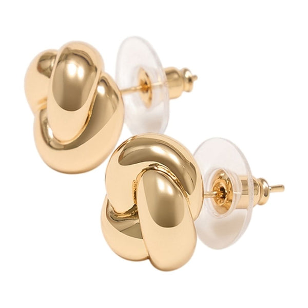 Self-Portrait Gold metal earrings in gold