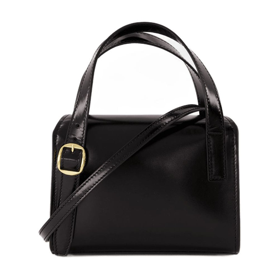 Coperni calfskin top handle bag in black