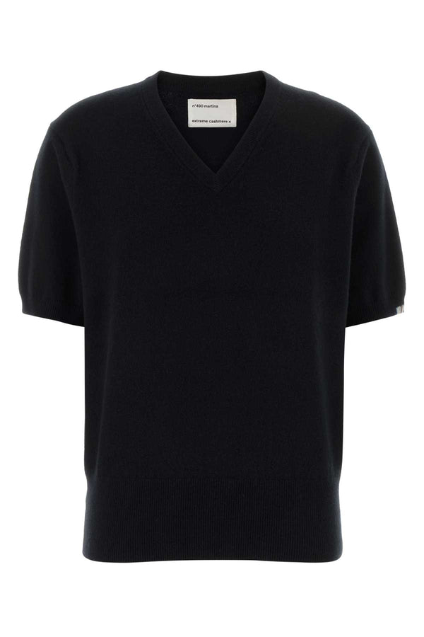 Black Stretch Cashmere Blend Nâ°490 Sweater Raven Maglieria