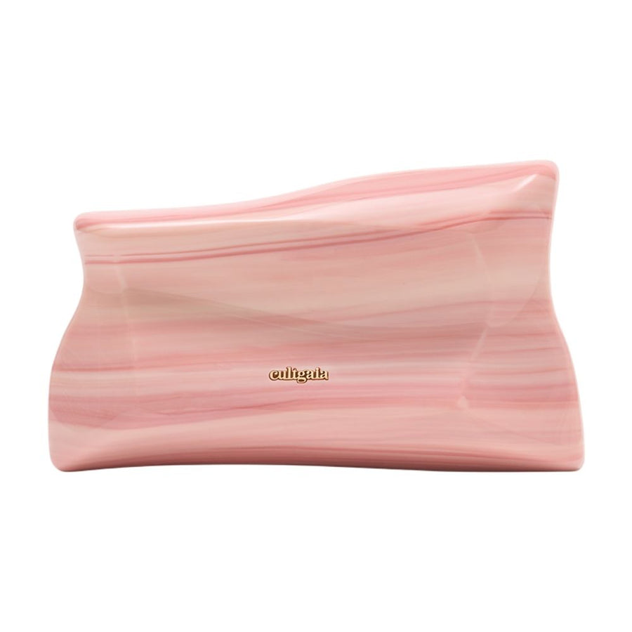 Cult Gaia acrylic clutch in pink