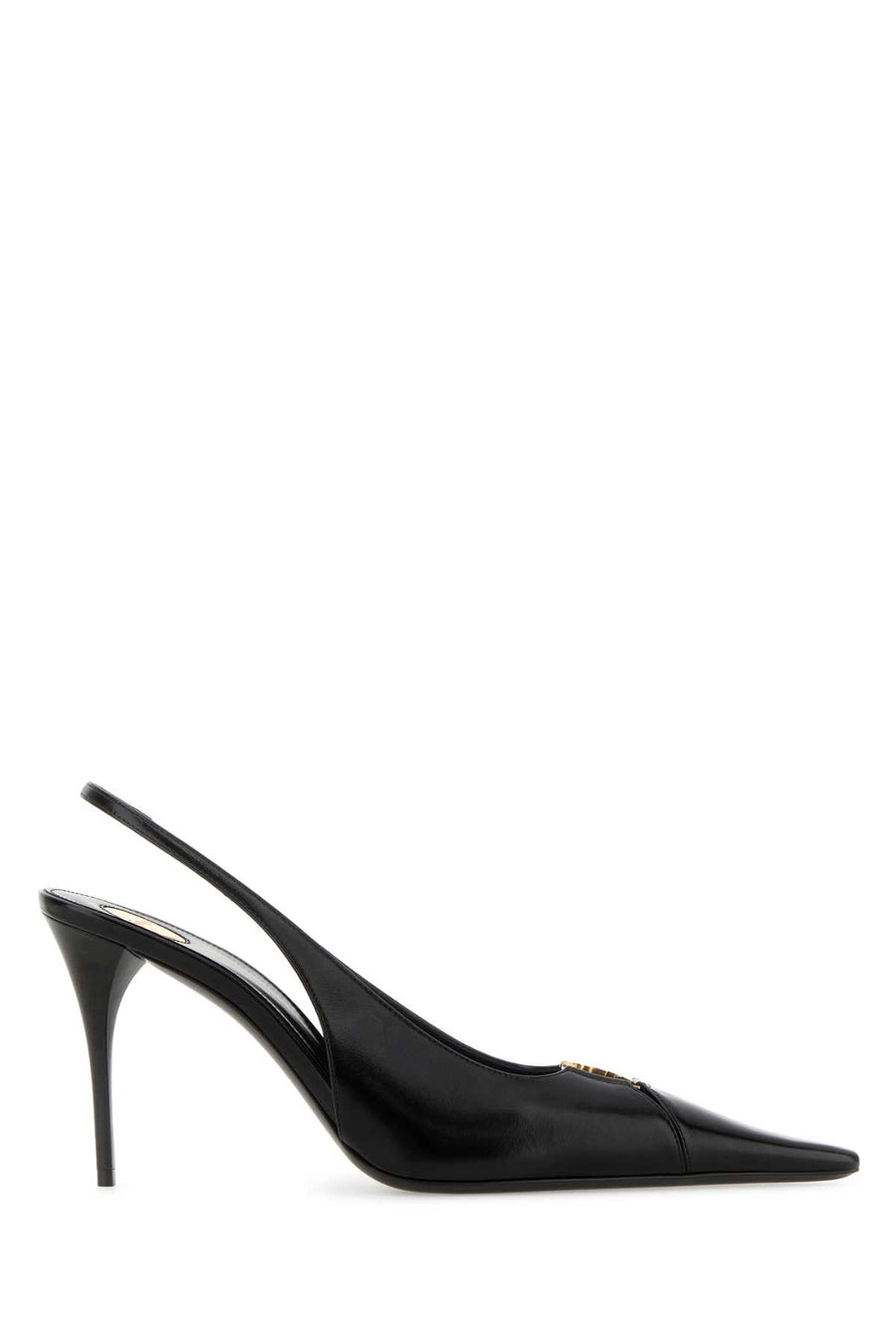 Black Leather Babylone 90 Pumps Neronero Scarpe Con Tacco