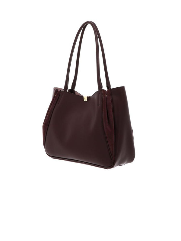 Coccinelle Shopping Bag Berry Bovine Leather / Shopper-bags
