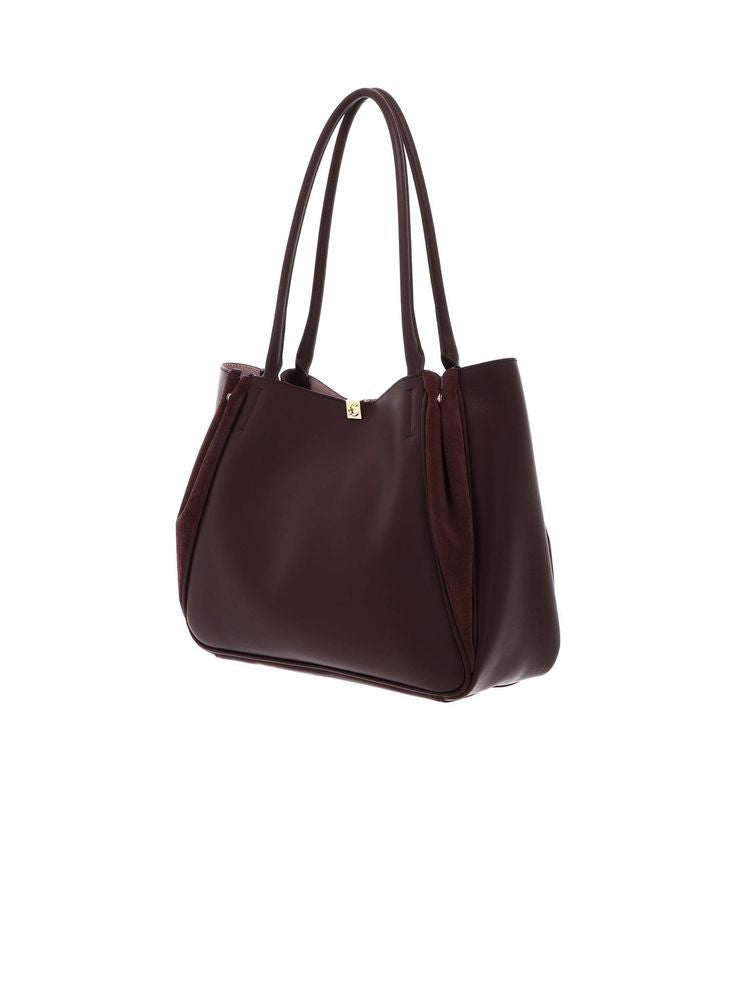 Coccinelle Shopping Bag Berry Bovine Leather / Shopper-bags