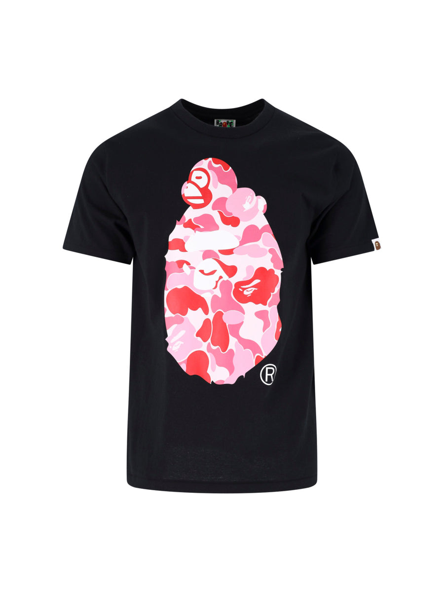 Bape 100% cotton t-shirt in black