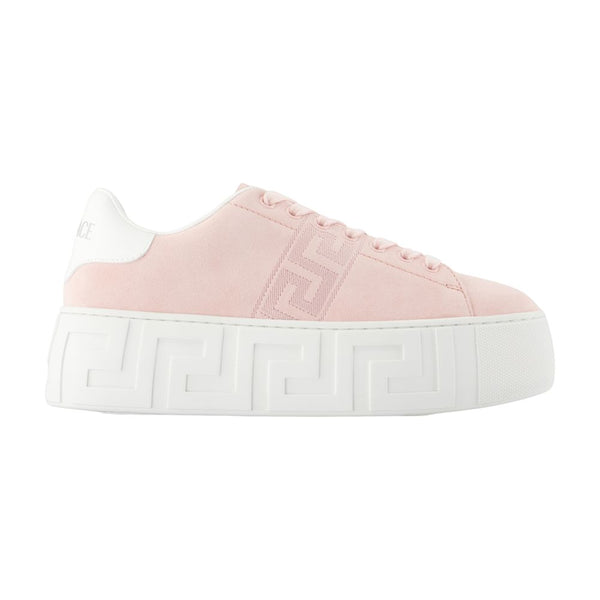 Versace Calfskin sneaker in pink