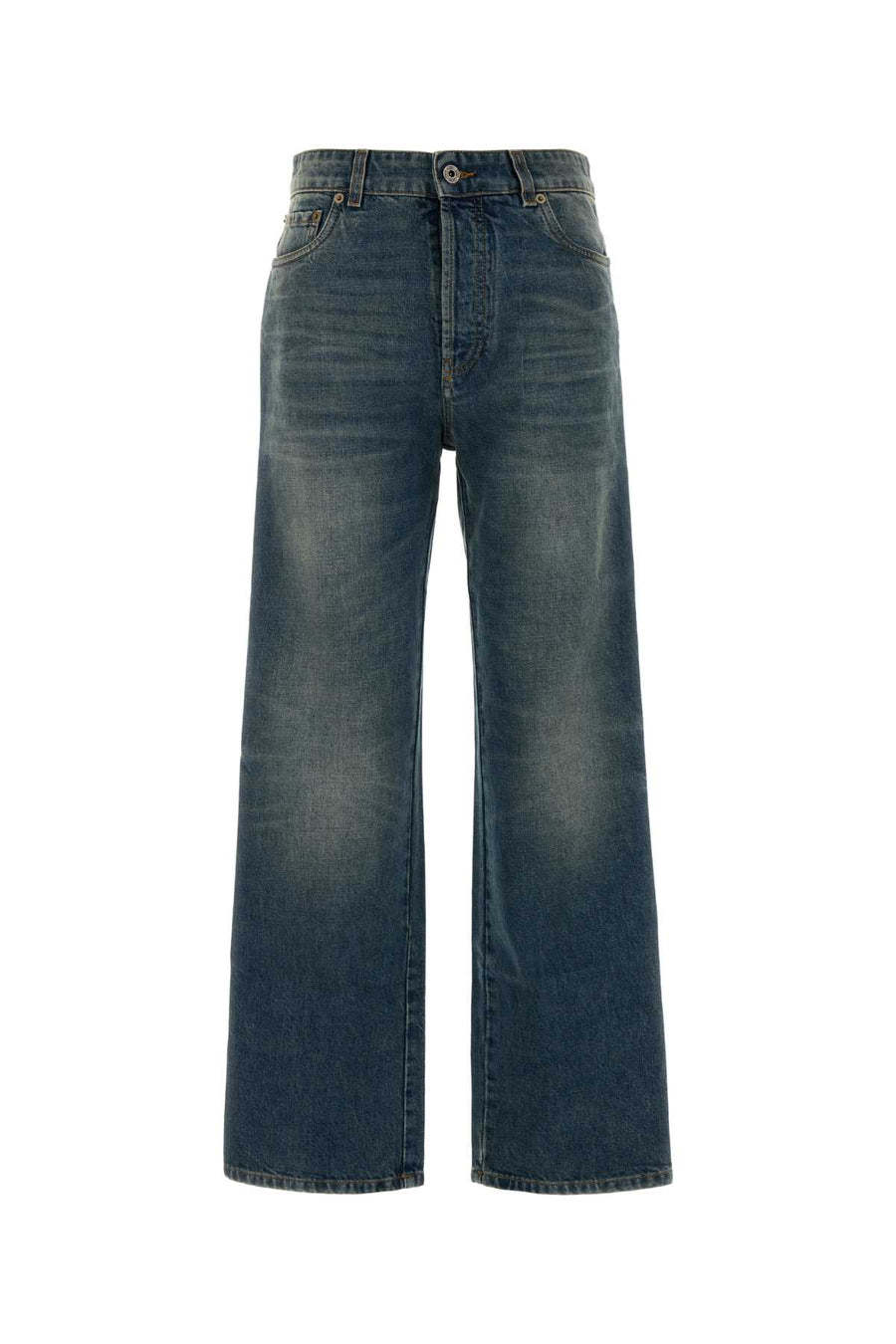Denim Jeans Bleu Exterior: Cotton