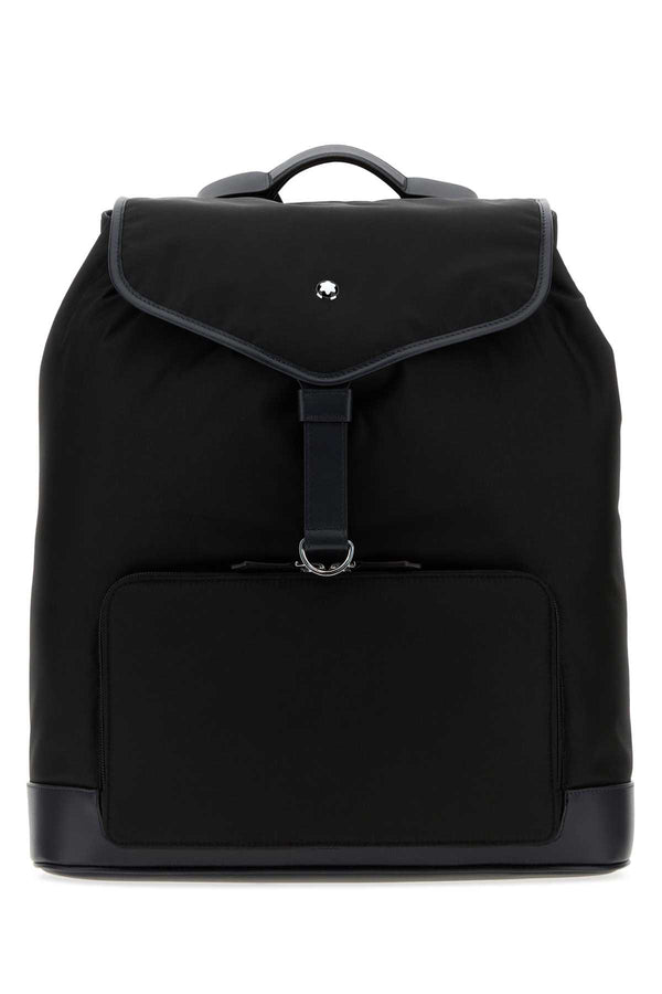 Black Canvas Backpack Zaini