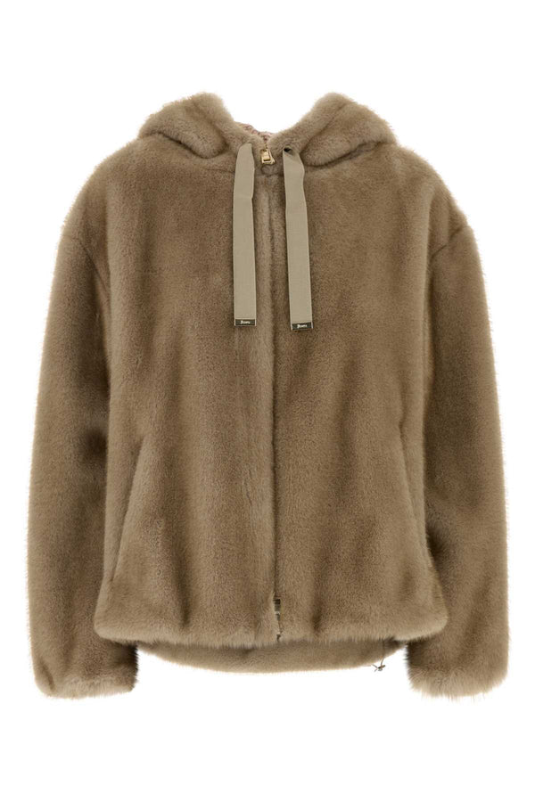 Beige Eco Fur Chantilly Pellicce
