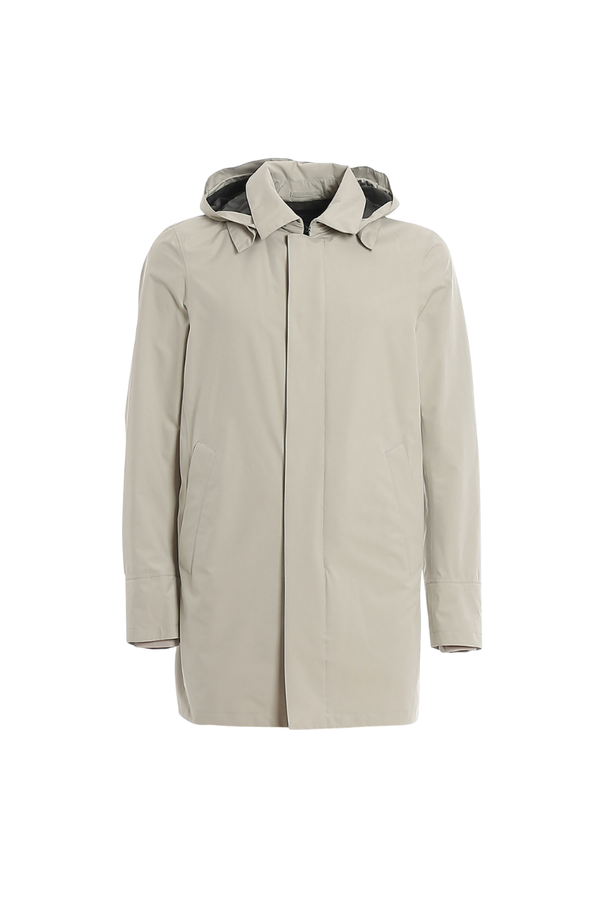 Herno 100% PA (Nylon) coat in gray