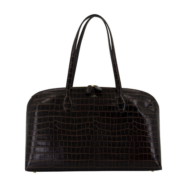 Toteme cowhide shoulder bag in black
