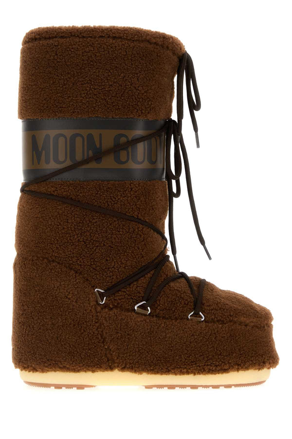 Brown Eco Fur Icon Boots Stivali